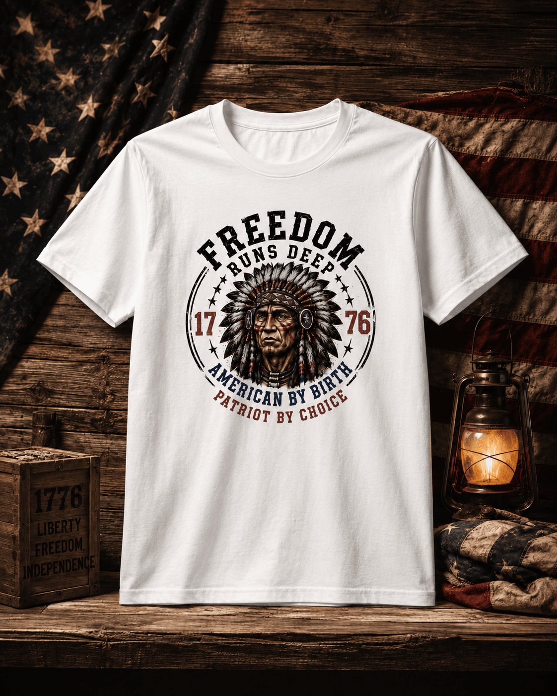 Freedom Runs Deep - 1776 Heritage Tee