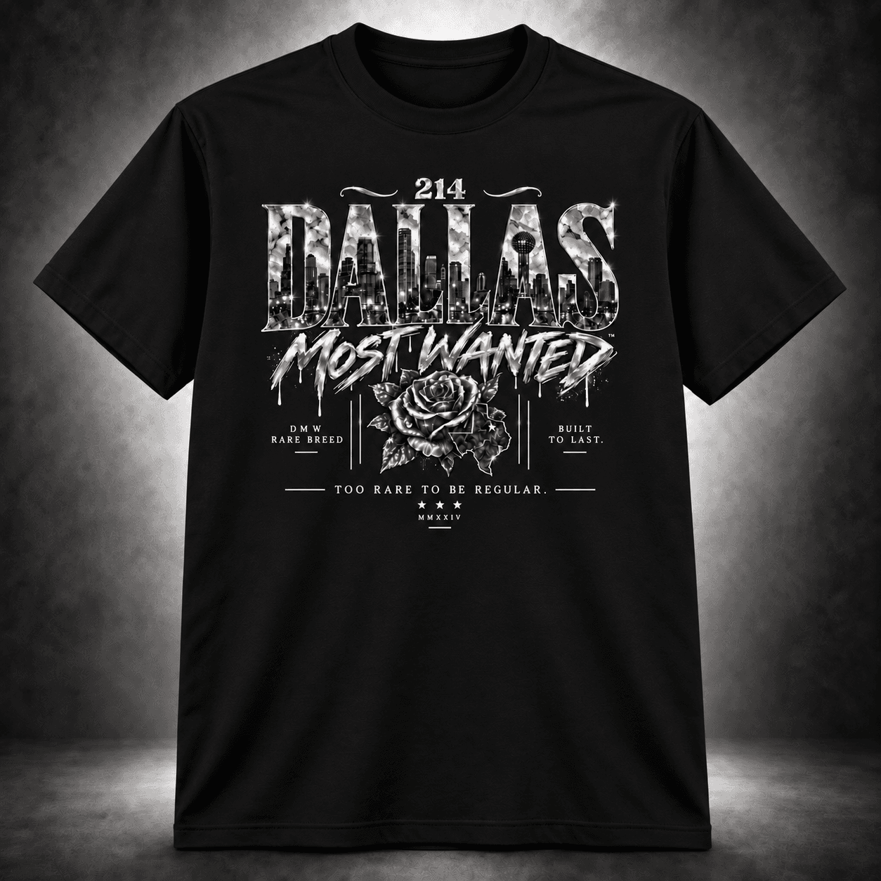 Dallas Most Wanted 214 Skyline Tee
