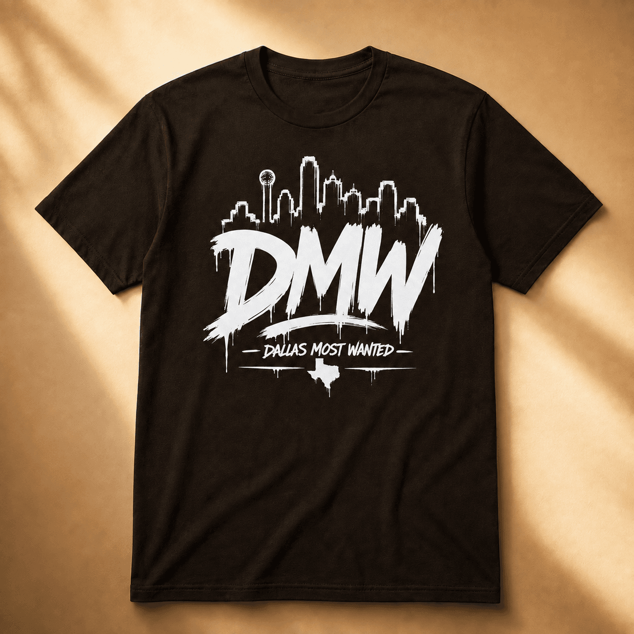 DMW Dallas Skyline Tee – Dark Brown
